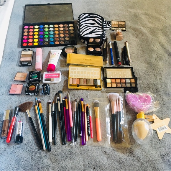 Other - Huge Makeup bundle + new makeup sponge, brush cleaner